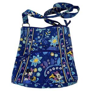 Vera Bradley Disney Dreaming Mickey Mouse Floral Hipster Crossbody Bag Quilted